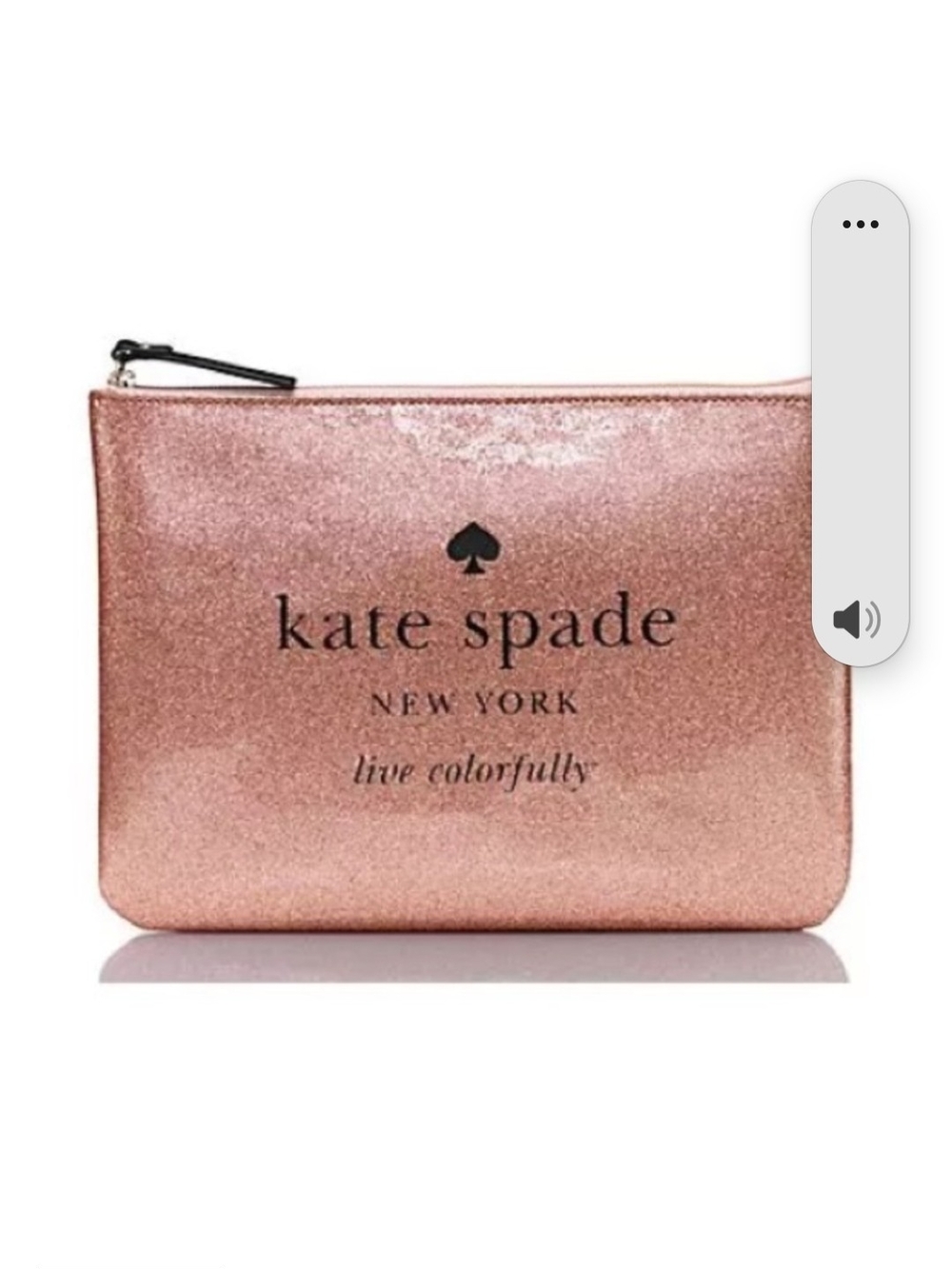 kate spade new york Glitter Wristlet Clutch in Pink Like New